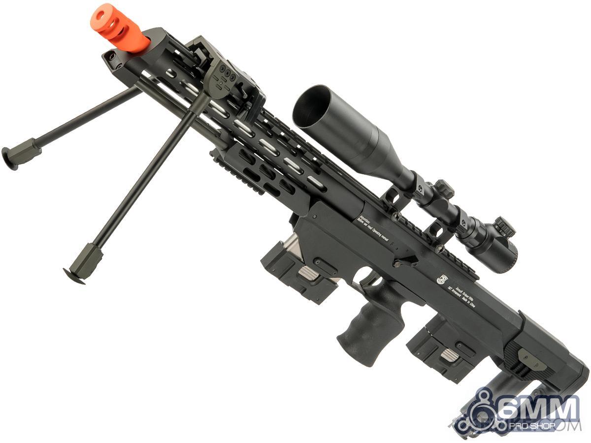 6mmProShop Spring Bolt Action Full Metal DSR-1 Advanced Bullpup Sniper Rifle (Color: Black)
