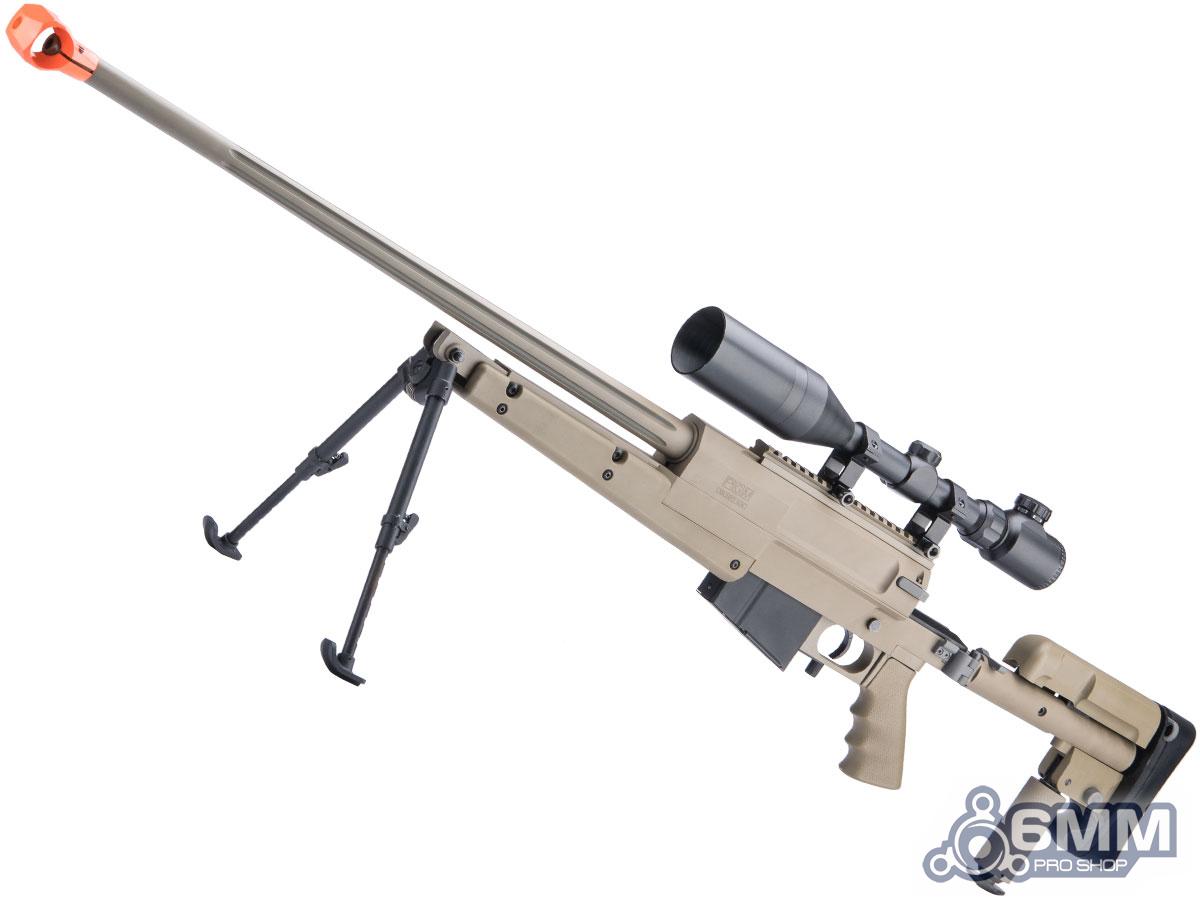 6mmProShop PGM Gas Powered Airsoft Sniper Rifle (Color: Tan)