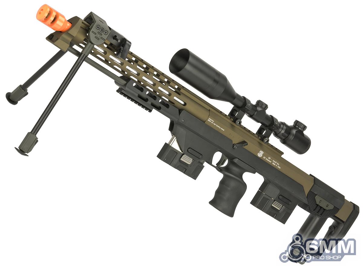 6mmProShop Gas Powered Full Metal DSR-1 Advanced Bullpup Sniper Rifle (Color: Dark Earth)