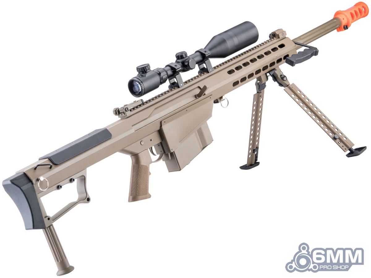 Barrett Licensed M107A1 Gen2 Long Range Airsoft AEG Sniper Rifle (Color Tan / 20