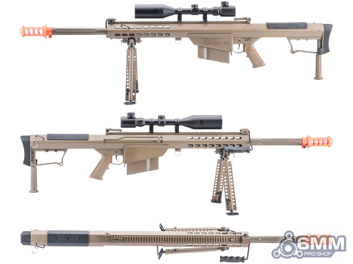 Barrett Licensed M107A1 Gen2 Long Range Airsoft AEG Sniper Rifle (Color Tan / 20