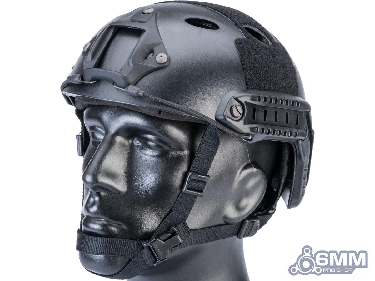 6mmProShop Advanced PJ Type Tactical Airsoft Bump Helmet (Color: Black / Large - Extra-Large)