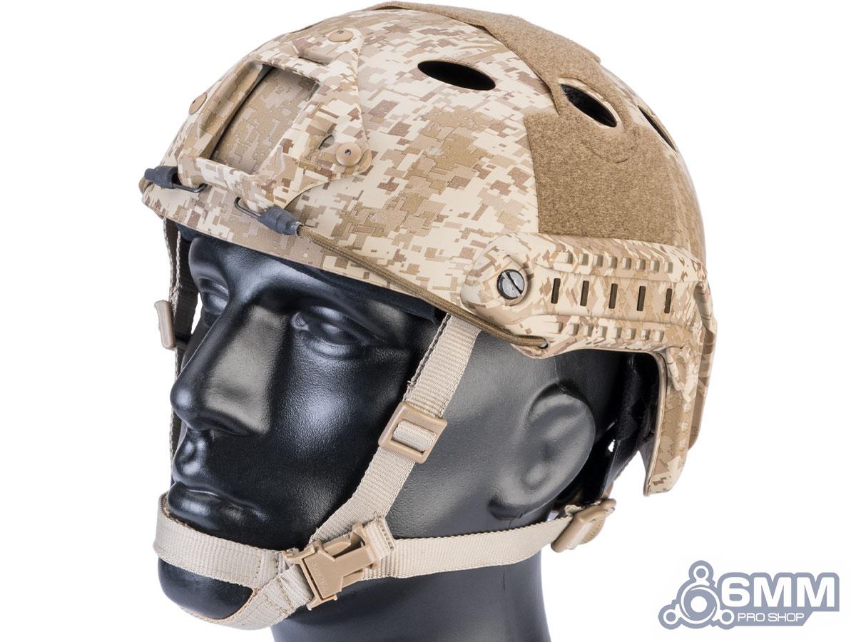 6mmProShop Advanced PJ Type Tactical Airsoft Bump Helmet (Color: Digital Desert / Medium - Large)