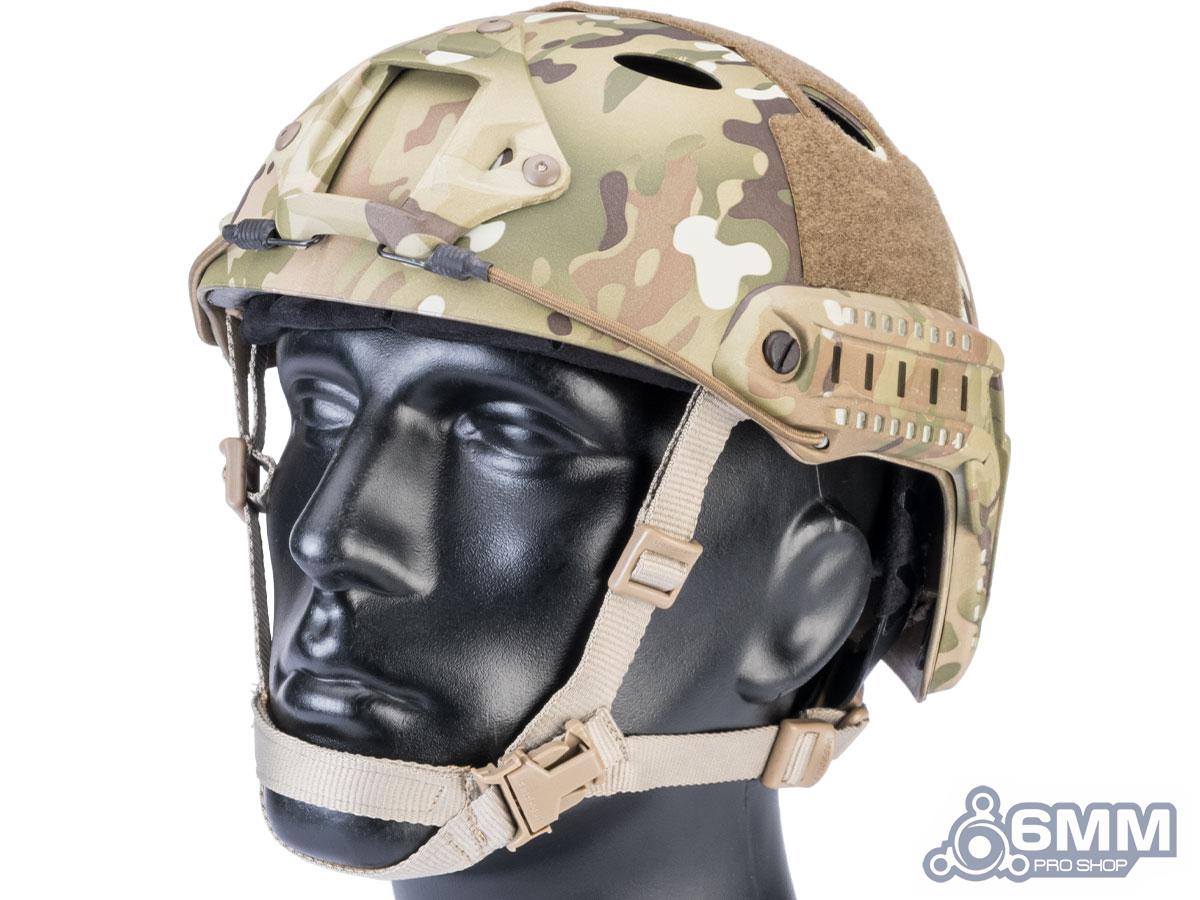 6mmProShop Advanced PJ Type Tactical Airsoft Bump Helmet (Color: Full Multicam / Medium Large), Tactical Gear/Apparel, Helmets - Evike.com Airsoft Superstore