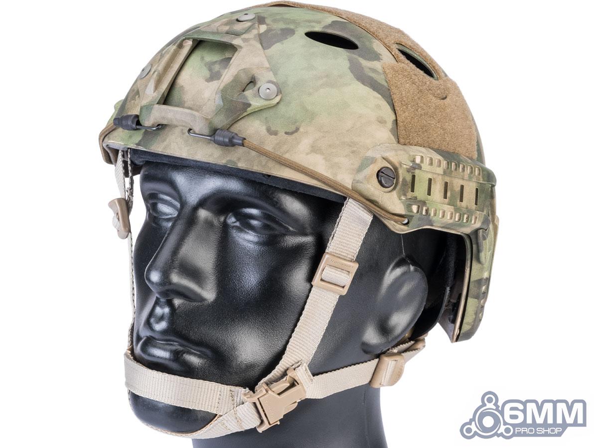6mmProShop Advanced PJ Type Tactical Airsoft Bump Helmet (Color: A-TACS FG / Medium - Large)