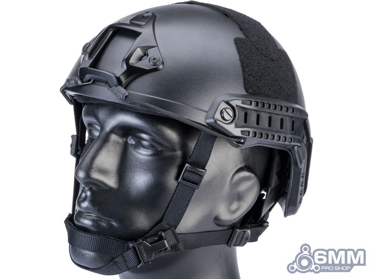 6mmProShop Advanced High Cut Ballistic Type Tactical Airsoft Bump Helmet (Color: Black / Medium - Large)