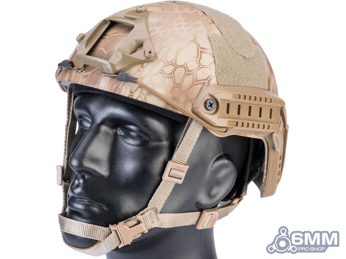 6mmProShop Advanced High Cut Ballistic Type Tactical Airsoft Bump Helmet (Color: Kryptek Nomad / Medium - Large)