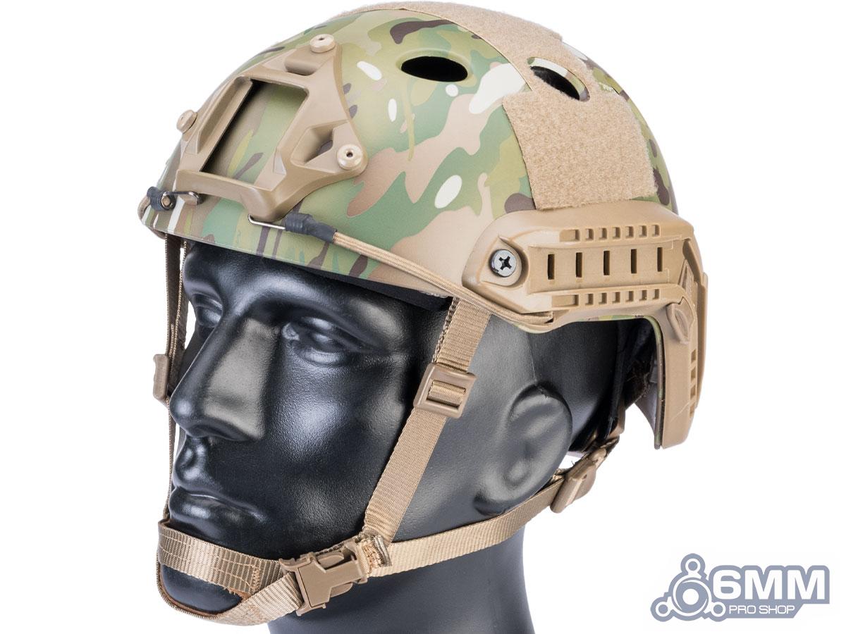 6mmProShop Advanced PJ Type Tactical Airsoft Bump Helmet (Color: Multicam Shelll / Medium - Large)