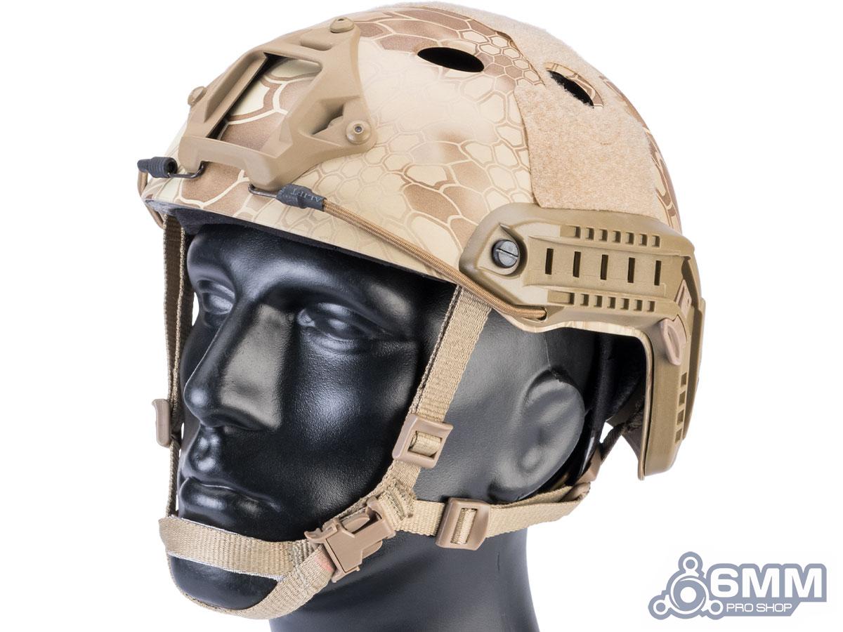 6mmProShop Advanced PJ Type Tactical Airsoft Bump Helmet (Color: Kryptek Nomad / Medium - Large)