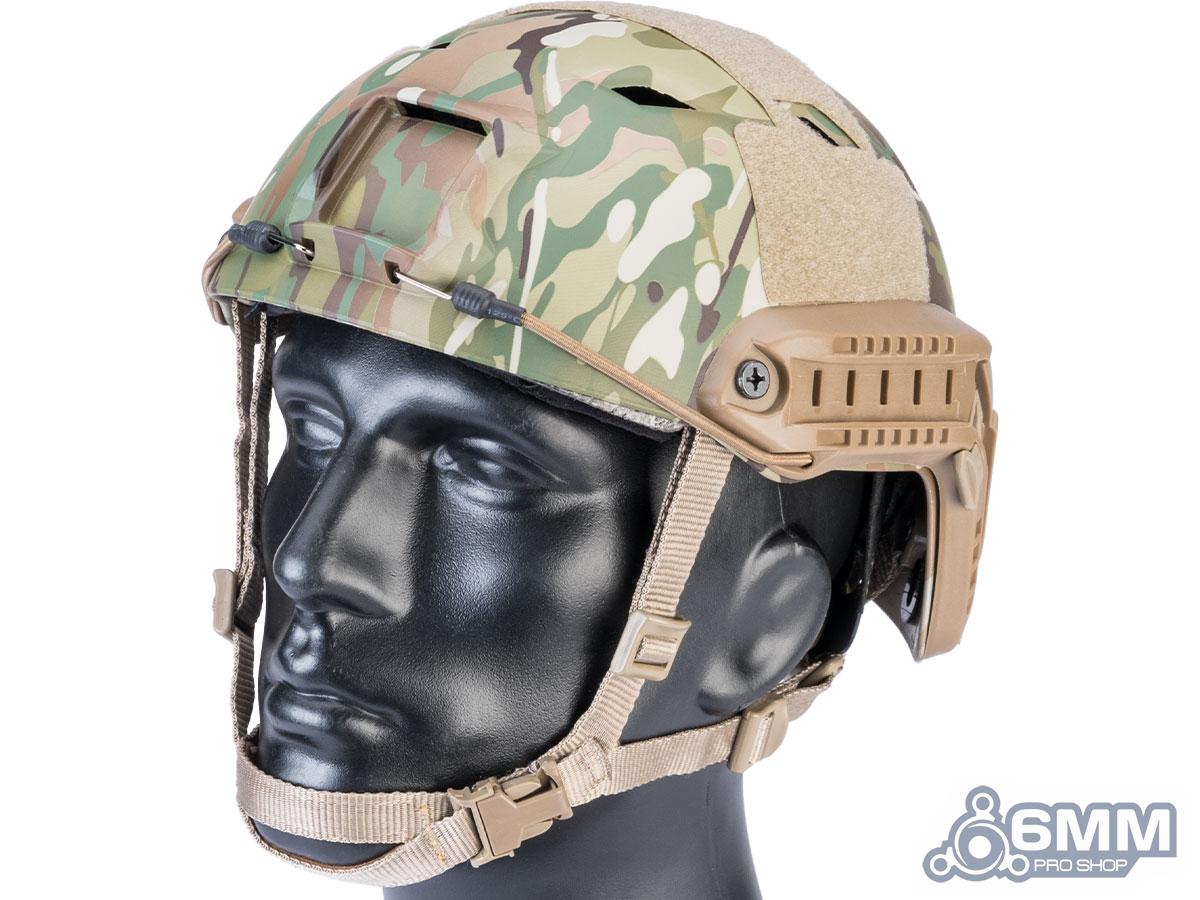 6mmProShop Advanced Base Jump Type Tactical Airsoft Bump Helmet (Color: Partial Multicam / Medium - Large)