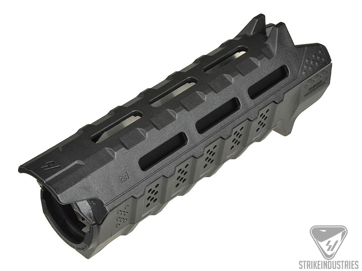 Strike Industries Carbine Length Polymer Handguard w/ M-Lok System (Color: Black w/ Black Heat Shield)