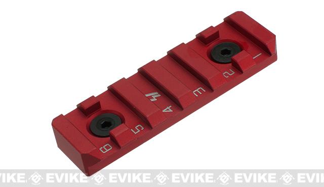 Strike Industries Link 6 Slot Standard Rail Section for Keymod and M-Lok Rail Systems (Color: Red)