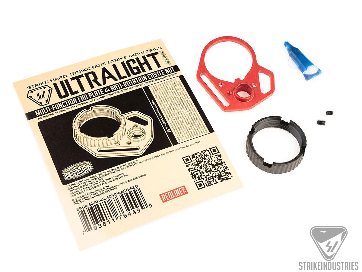 トイガン M4 AR15 LMT End Plate+Castle Nut Strike Industries Multi-Function End Plate and Anti-Rotation