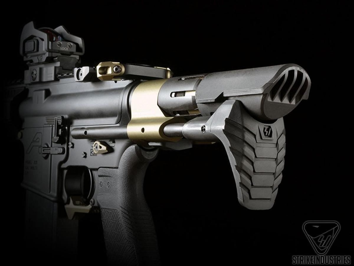 Strike Industries Rapid Deployment PDW Stock for AR15 Rifles Strike Industries Rapid Deployment PDW Stock for AR15 Rifles