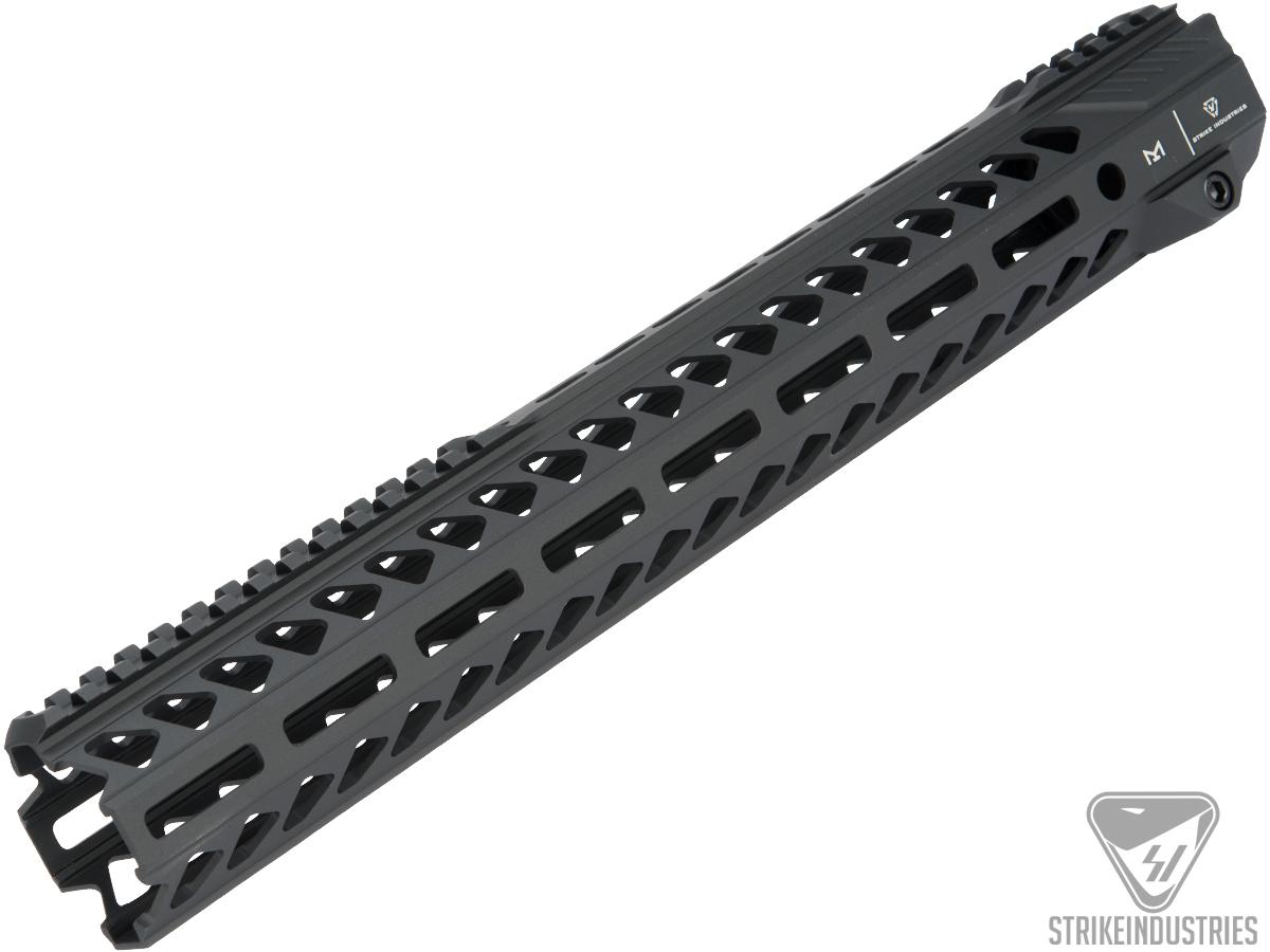 Strike Industries Strike Rail MLOK Free Float Aluminum Handguard for AR15 Rifles (Color: Black / 15.5)