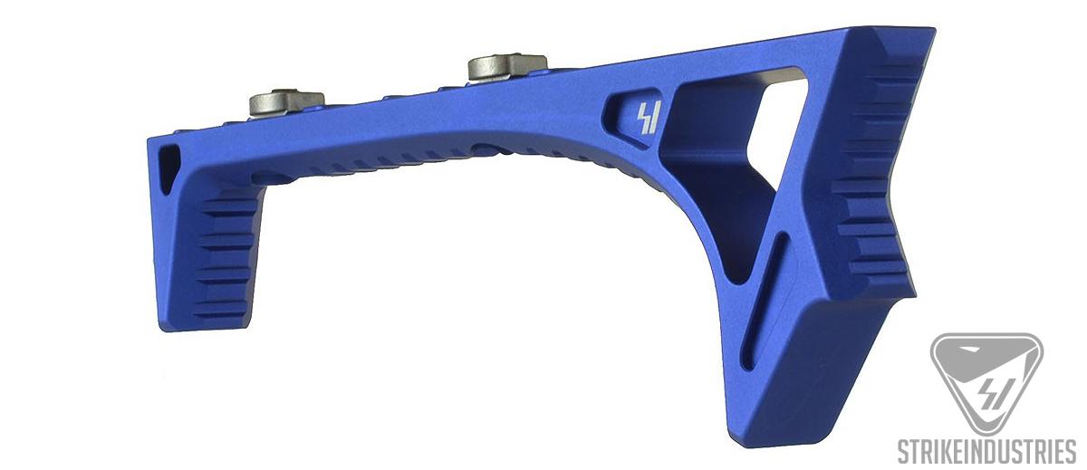 Strike Industries Link Curved KeyMod/M-Lok ForeGrip (Color: Blue)