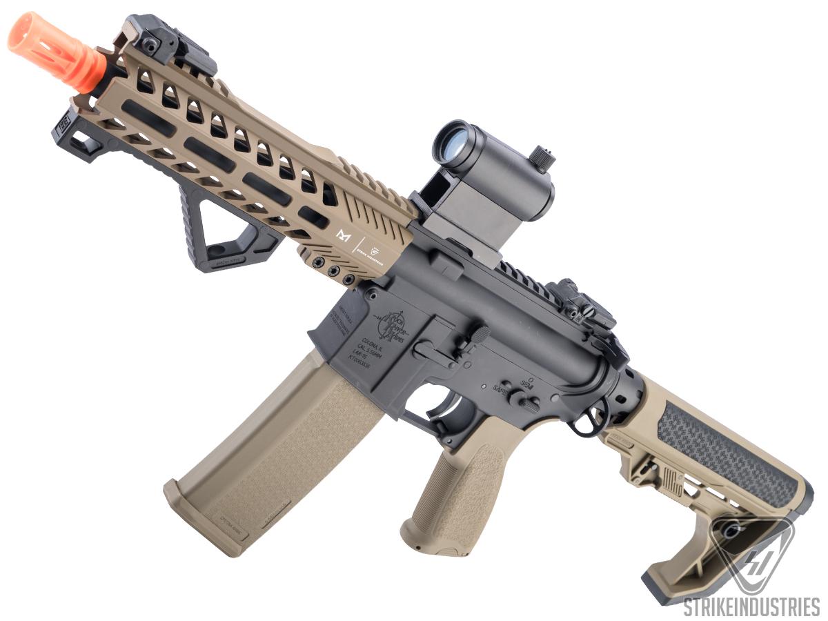 Specna Arms Rock River Arms Licensed EDGE Series E-17 Airsoft AEG Rifle w/ Light Ops Stock (Color: Half-Tan / 8 STRIKE M-LOK)