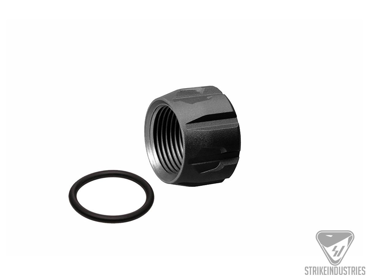 Strike Industries Barrel Cover Thread Protector for Pistols (Color: Black)