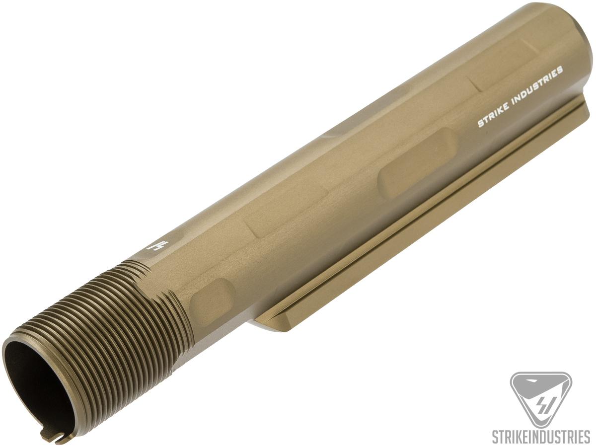 Strike Industries Advanced Receiver Extension 7 Position Buffer Tube for AR15 Rifles (Color: Flat Dark Earth)