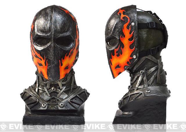 Evike.com R-Custom Fiberglass Wire Mesh Army 40D Mask - Original Flames