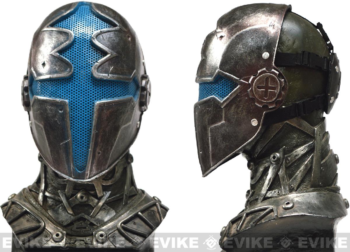 Evike.com R-Custom Fiberglass Wire Mesh Blue Paladin Mask Inspired by Hellgate