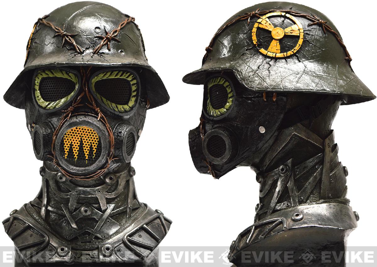 Evike.com R-Custom Fiberglass Wire Mesh Trooper Mask w/ Helmet