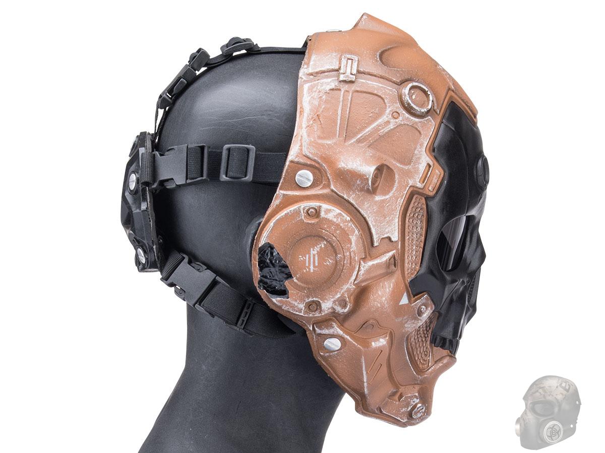 RCustom Fiberglass "Cyberskull" Full Face Mask (Color