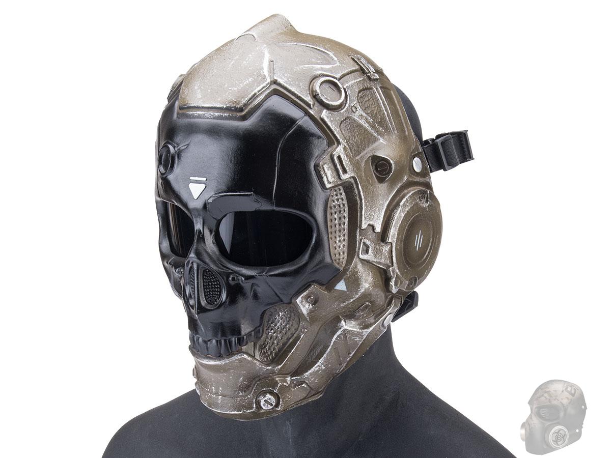 RCustom Fiberglass "Cyberskull" Full Face Mask (Color OD