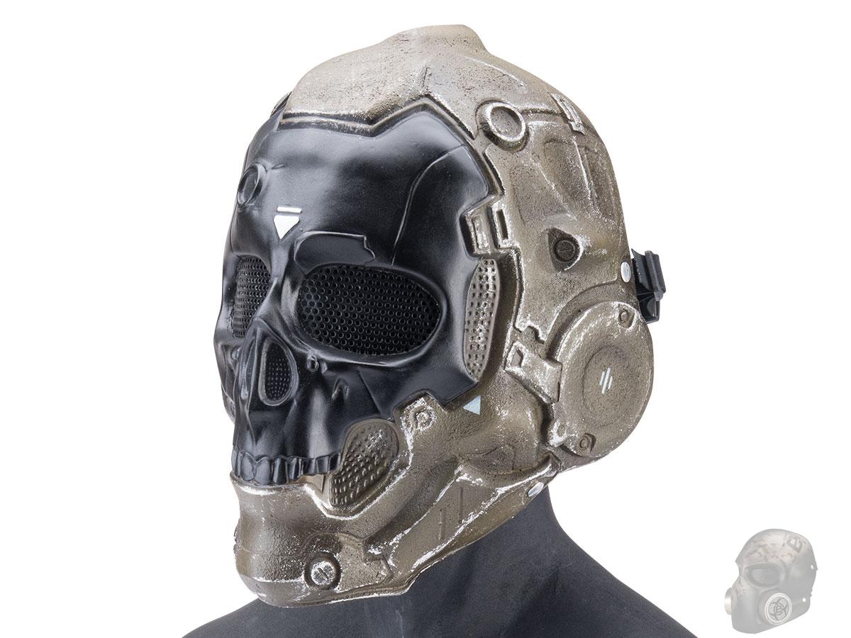 greitenty Cod Ghost Mask MW2 Skull Skeleton Latex Full Head Mask Halloween  Cosplay Props for Warfare Game Outdoor Sport