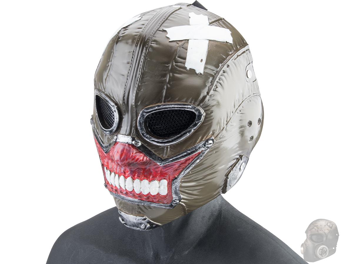 Evike.com R-Custom Fiberglass Zombie Full Face Mask (Color: Green / Mesh Lens / Large)