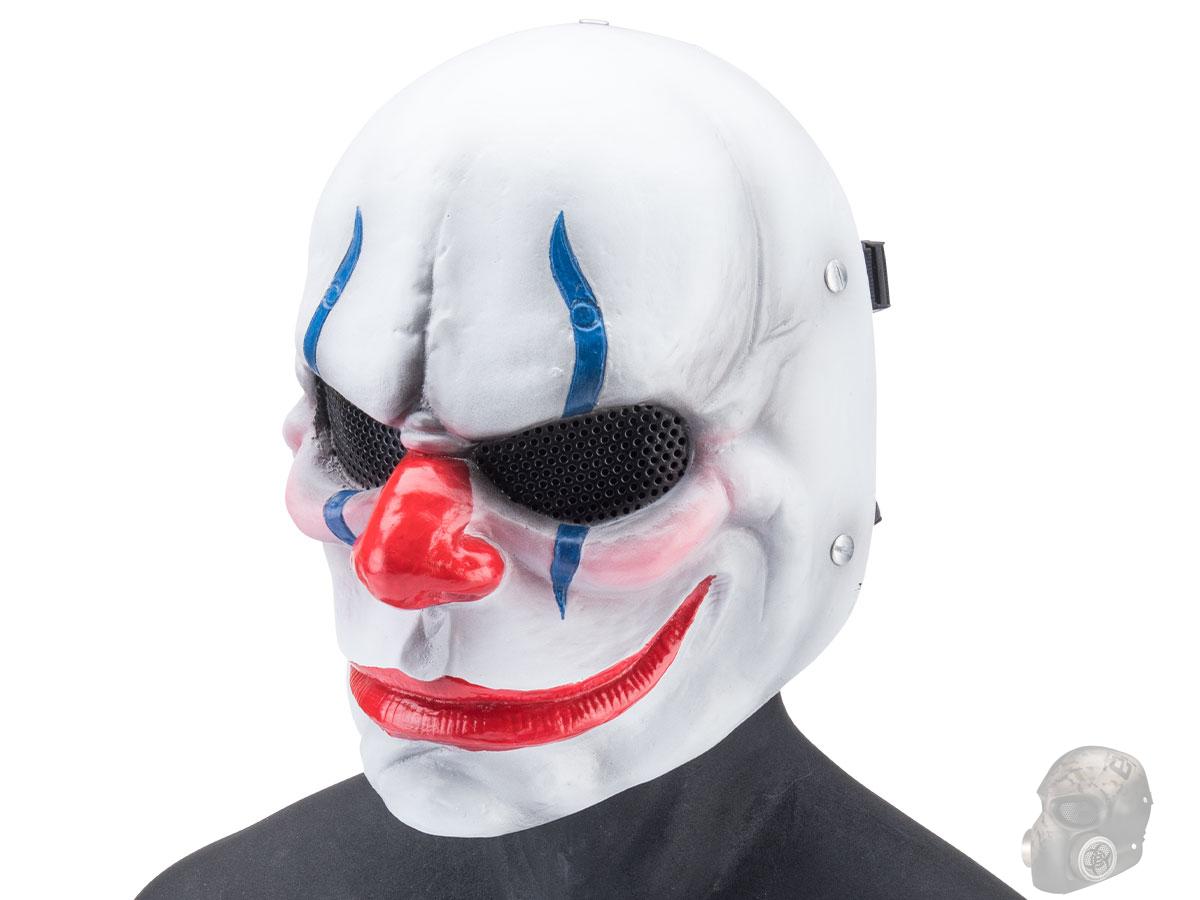Evike.com R-Custom Fiberglass Clown Full Face Mask (Color: Penny / Mesh Lens)
