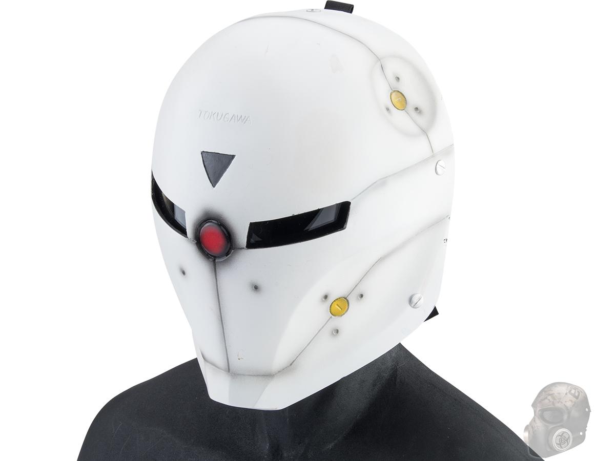 Evike.com R-Custom Fiberglass  Fox Full Face Mask  with Smoked Lenses(Color: White / Clear Lens)