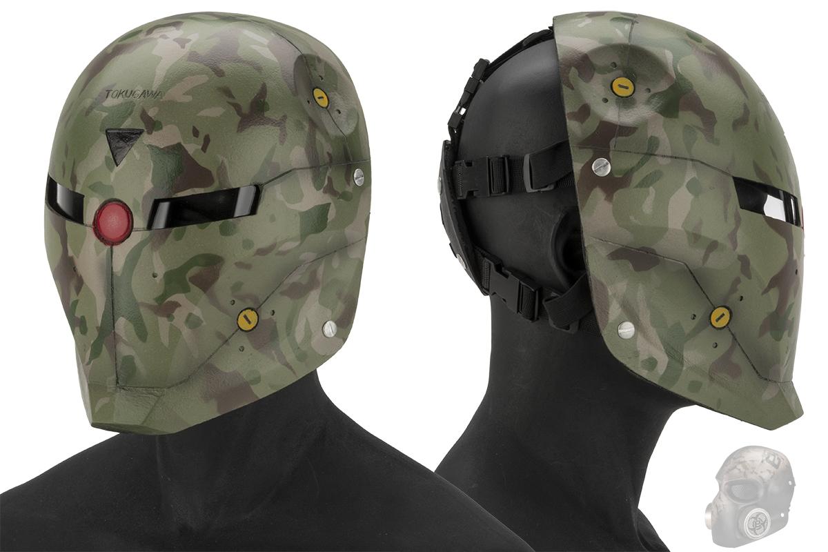 Evike.com R-Custom Fiberglass  Fox Full Face Mask (Color: Camo / Clear Lens)