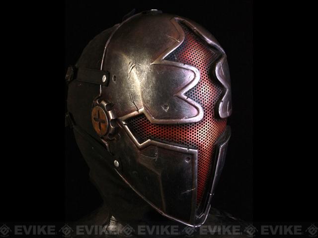 Evike.com R-Custom Fiberglass Wire Mesh Red Paladin Mask Inspired by Hellgate
