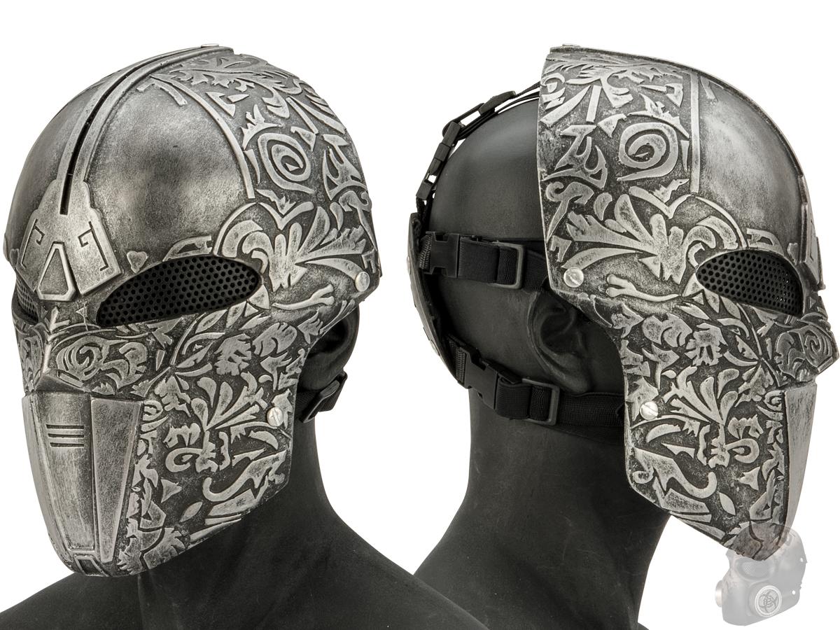 Evike.com R-Custom Fiberglass Wire Mesh Acolyte Type 2 Mask - Silver