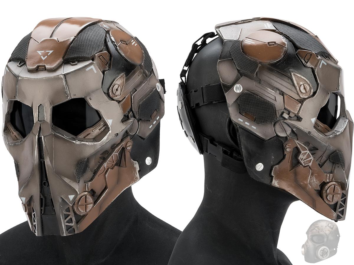 Evike.com R-Custom Fiberglass  Stalker Full Face Mask (Color: Desert  / Smoke Lens)