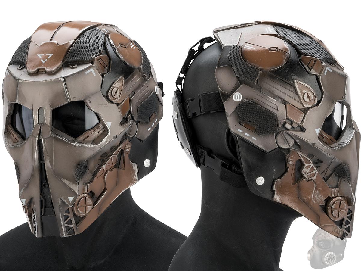 Evike.com R-Custom Fiberglass  Stalker Full Face Mask (Color: Desert  / ClearLens)