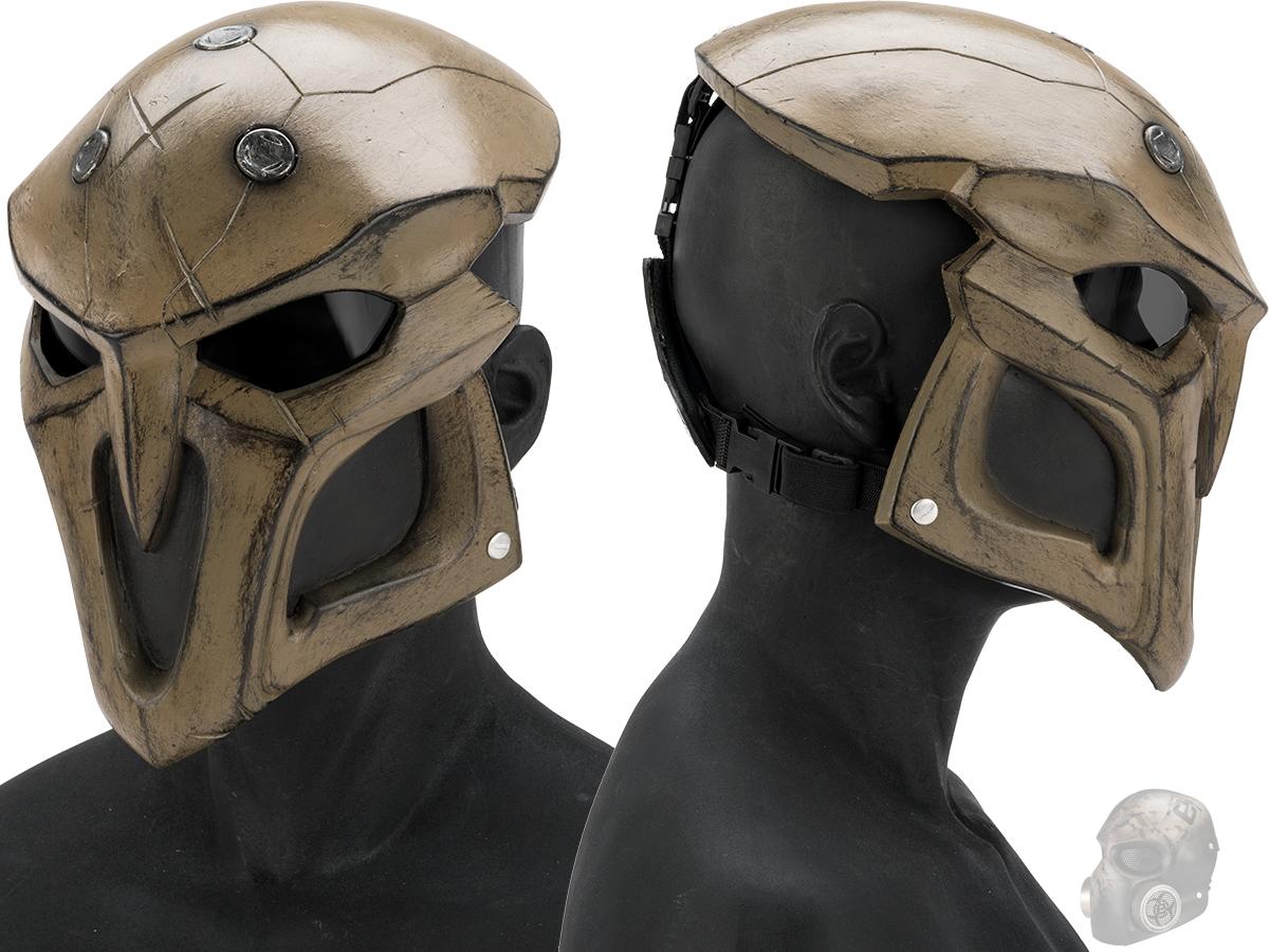 Evike.com R-Custom Fiberglass  Reaper Full Face Mask (Color: Desert / Smoke Lens)