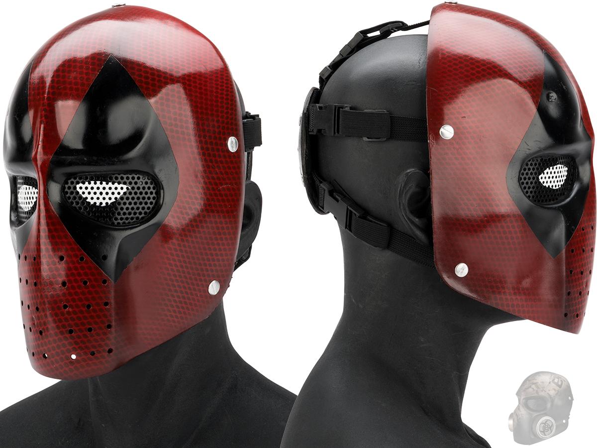 Evike.com R-Custom Fiberglass Snarky Mercenary Full Face Mask (Color: Mesh Lens)