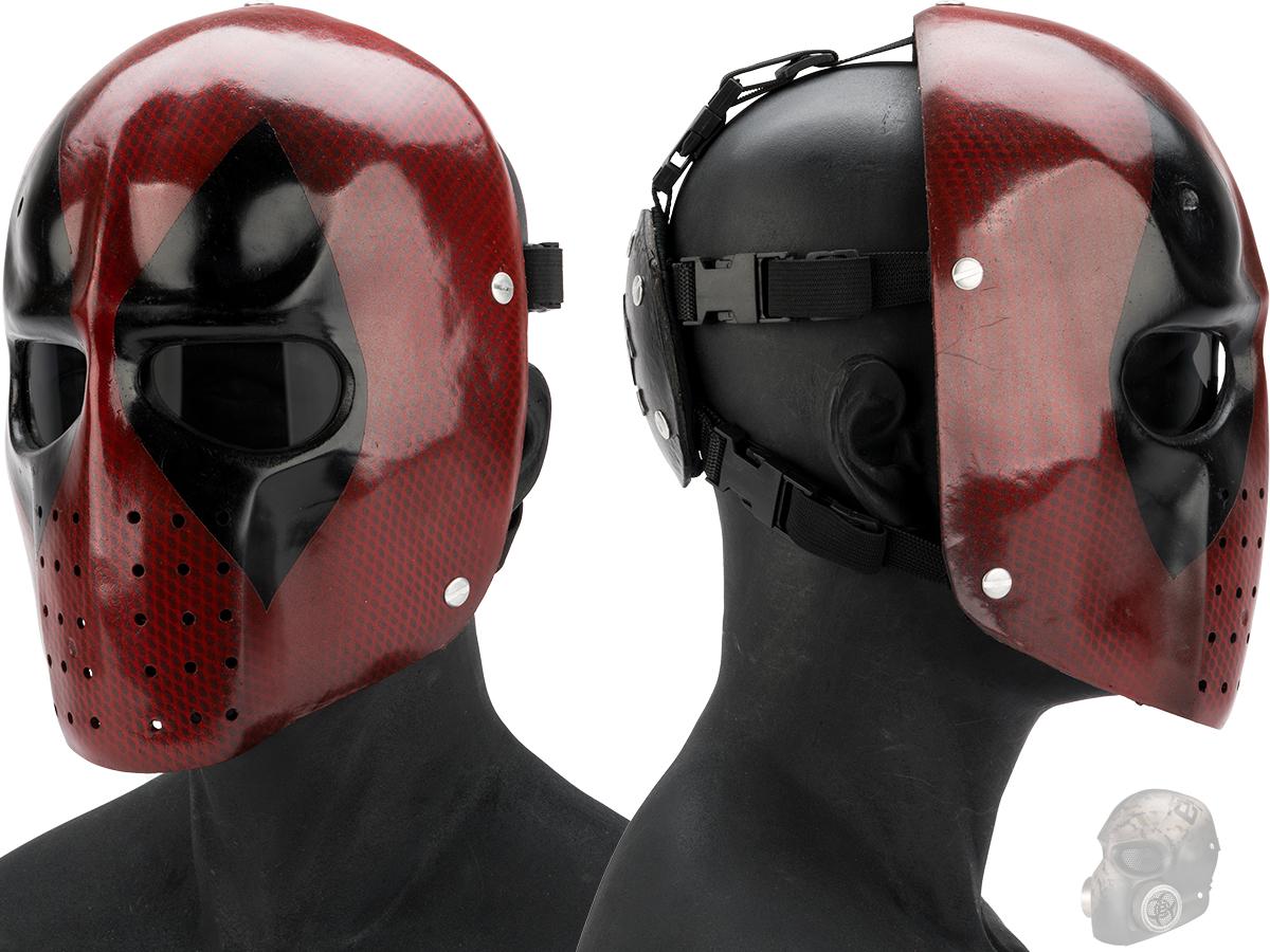 Evike.com R-Custom Fiberglass Snarky Mercenary Full Face Mask (Color: Smoke Lens)
