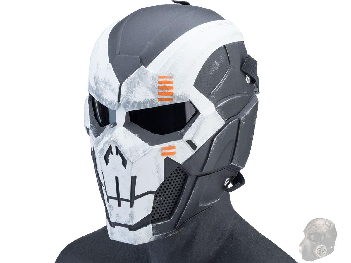 Evike.com R-Custom Fiberglass Iron Punisher Full Face Mask (Color: Skull / Medium / Smoke Lens)