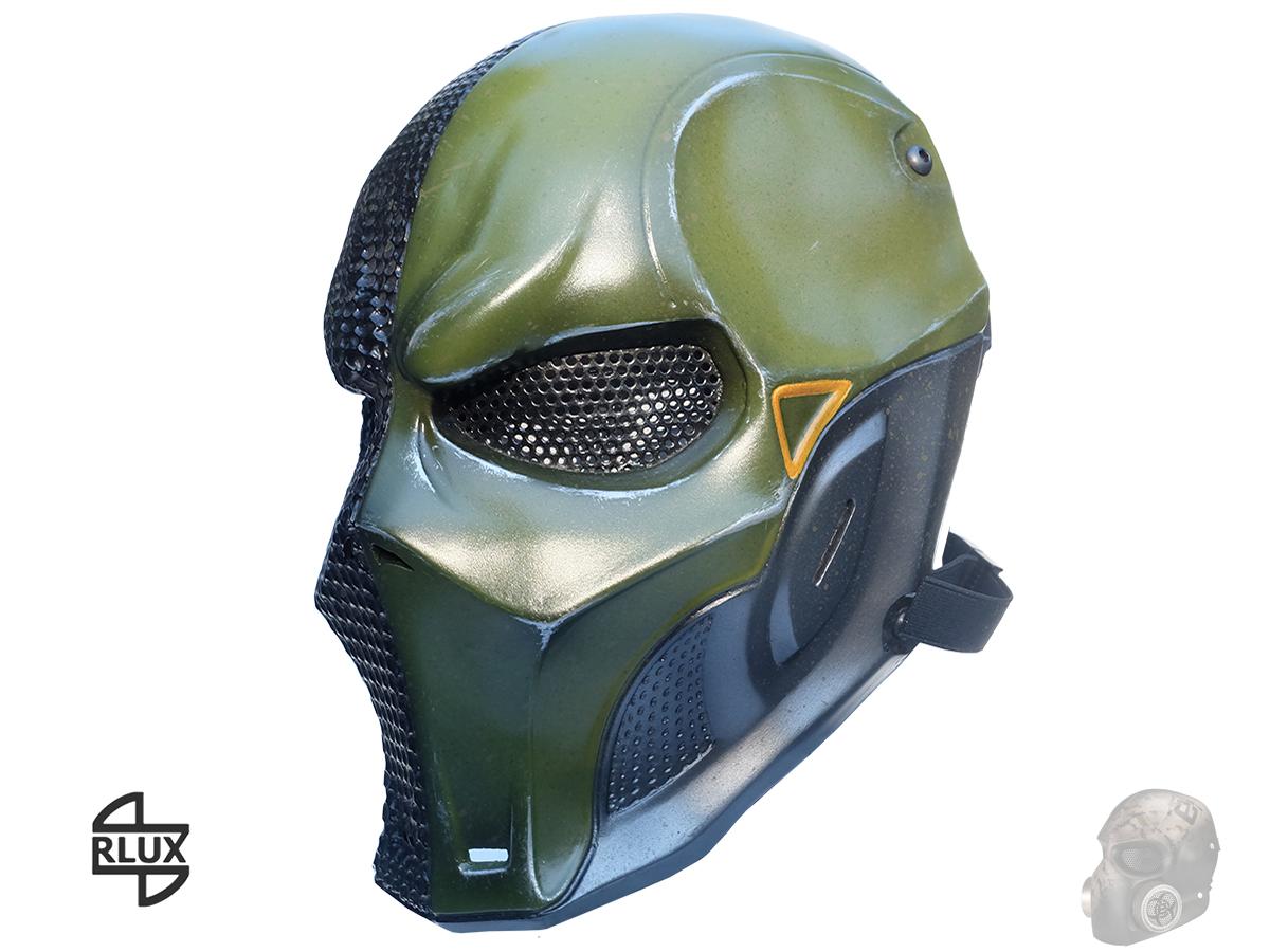 Evike.com R-Custom Fiberglass Merc V3 Full Face Mask (Color: OD Green / Clear Lens)