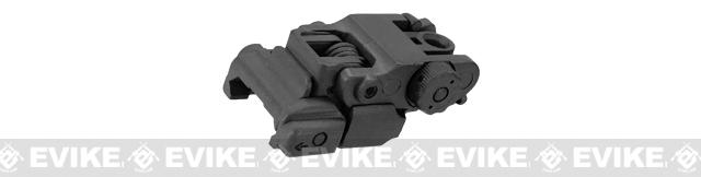 Avengers M4 M16 300 & 600M Style Flip-up Rear Sight for Airsoft Rifles - Black