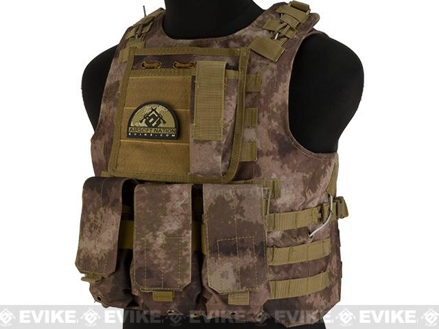 Avengers Military Style MOD-II Quick Release Body Armor Vest (Color: Arid Camo)