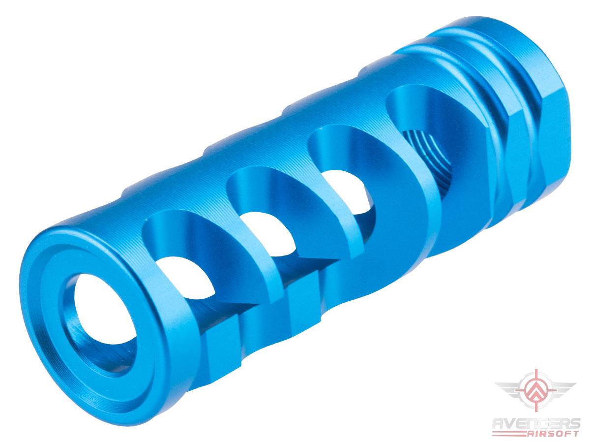 Pre-Order ETA September 2024 Avengers ZCI 14mm Negative DNTC 308 Style Airsoft Flash Hider (Color: Blue)