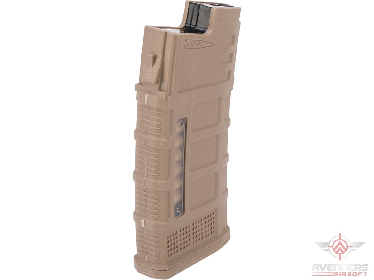 Avengers Polymer Magazine for AUG Series Airsoft AEG Rifles (Color Tan
