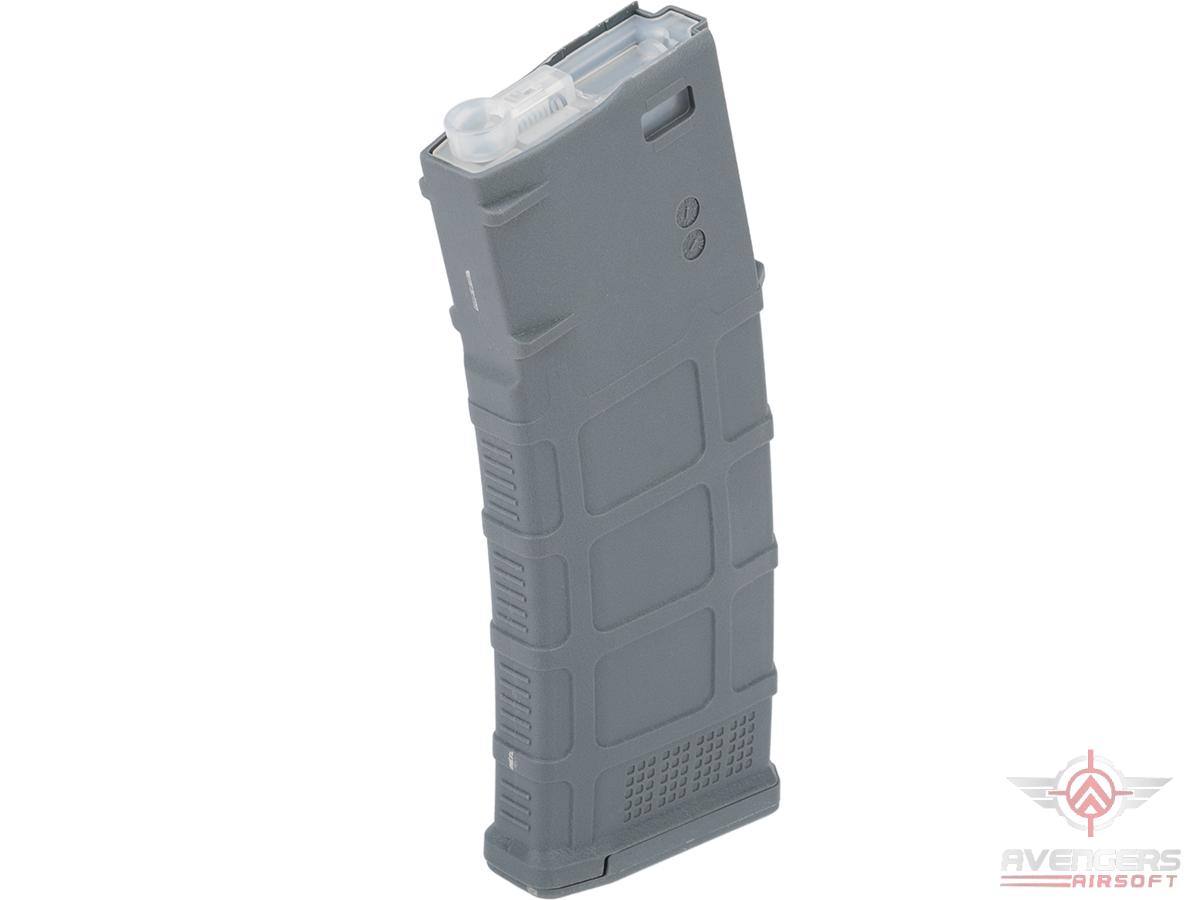 Avengers Polymer Magazine for M4/M16 Series Airsoft AEG Rifles (Color: Grey / 370rd Flash Mag)