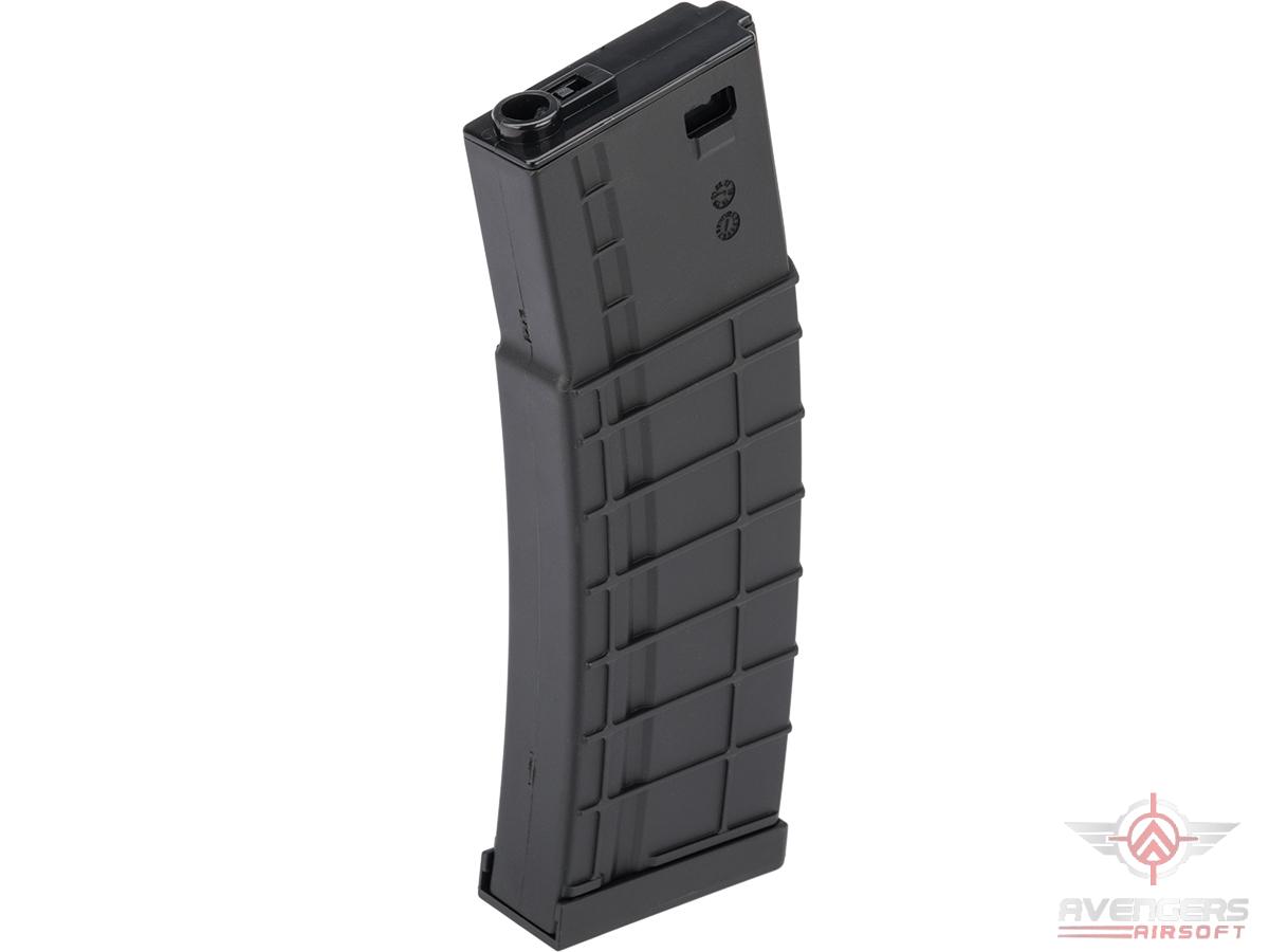 Avengers Ribbed Polymer Extended Magazine for M4/M16 Series Airsoft AEG Rifles (Color: Black / 200rd Mid-Cap), Accessories & Parts, Airsoft Gun Magazines, Electric Gun Magazines, Shop By Gun Model, M4 / M16 Magazines - Evike.com Airsoft Superstore