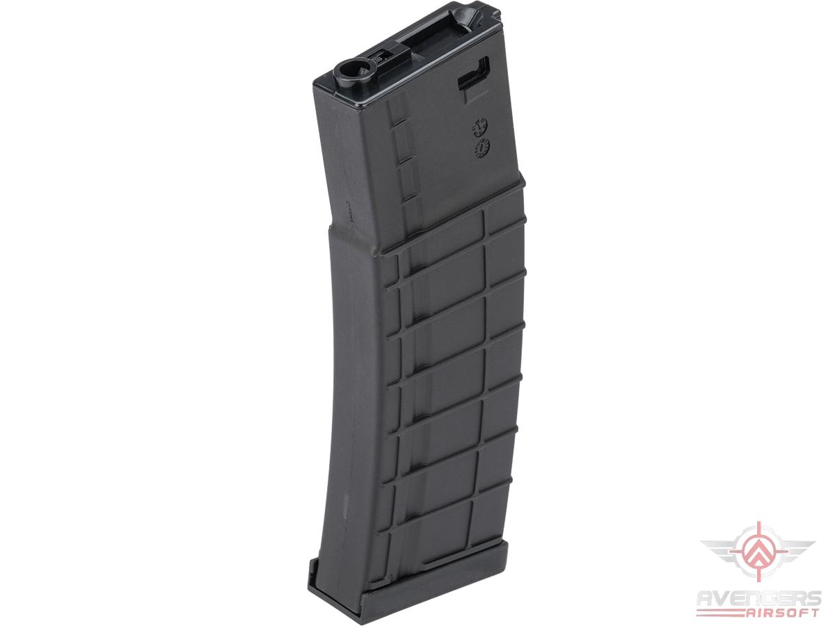 Avengers Ribbed Polymer Extended Magazine for M4/M16 Series Airsoft AEG Rifles (Color: Black / 410rd Flash Mag)