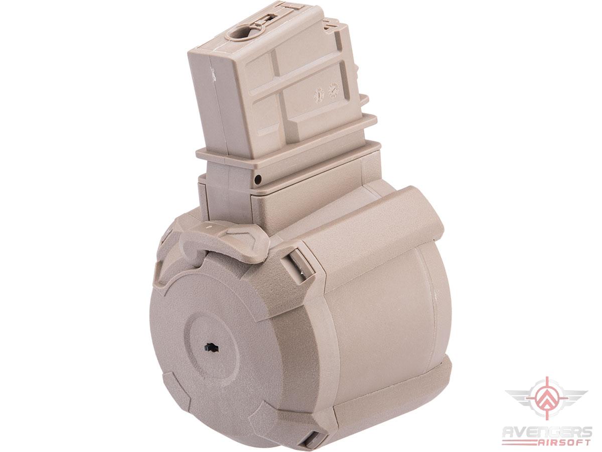 Avengers 1200 Round Electric Drum Magazine for Airsoft AEG Rifles